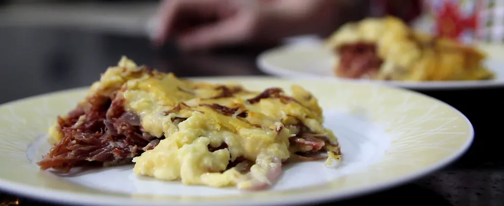 Pamonha de Carne Seca com Catupiry